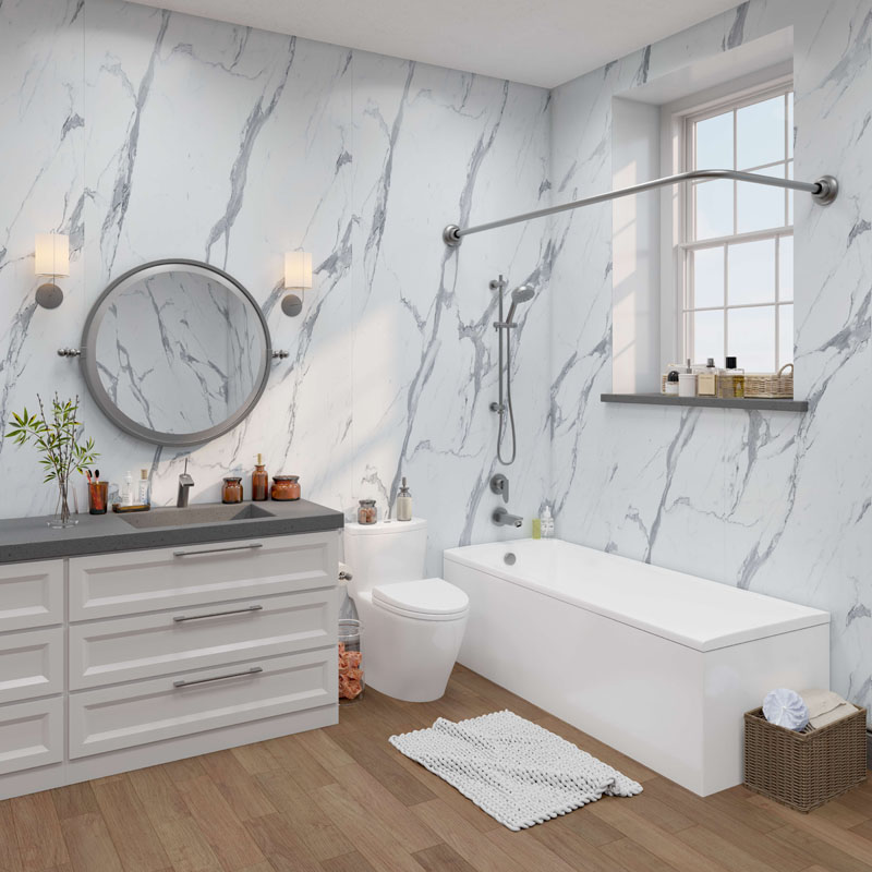 Waterproof Wall Panel 2420 x 1200mm | Bathroom Wall Panelling System ...